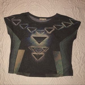 Forever 21 Grey Crop Top Size Medium